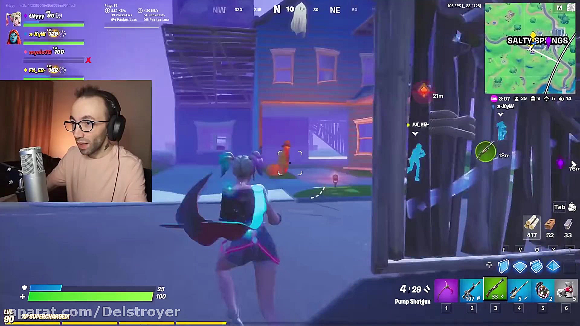 گیمپلی فورتنایت با tinyoNE pla...