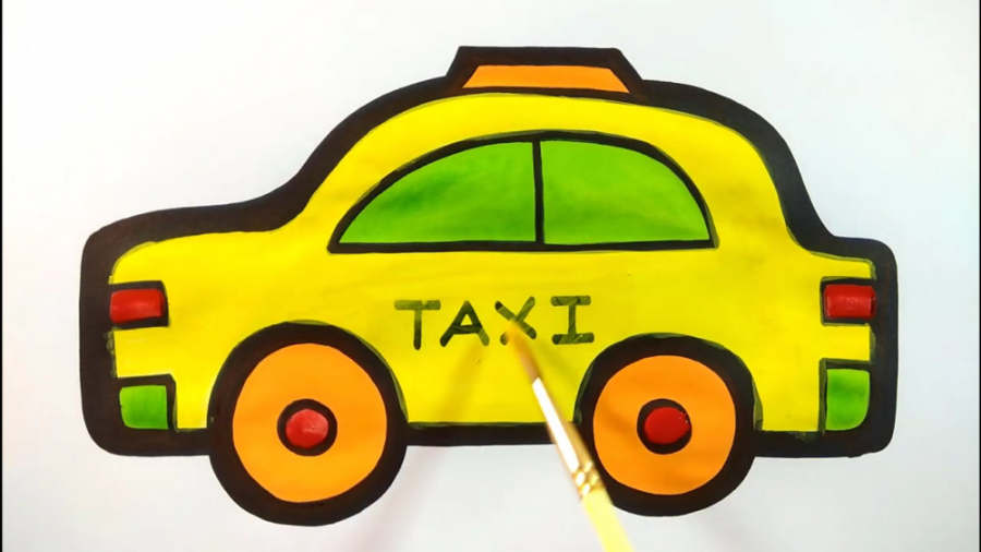 آموزش نقاشی به کودکان  تاکسی