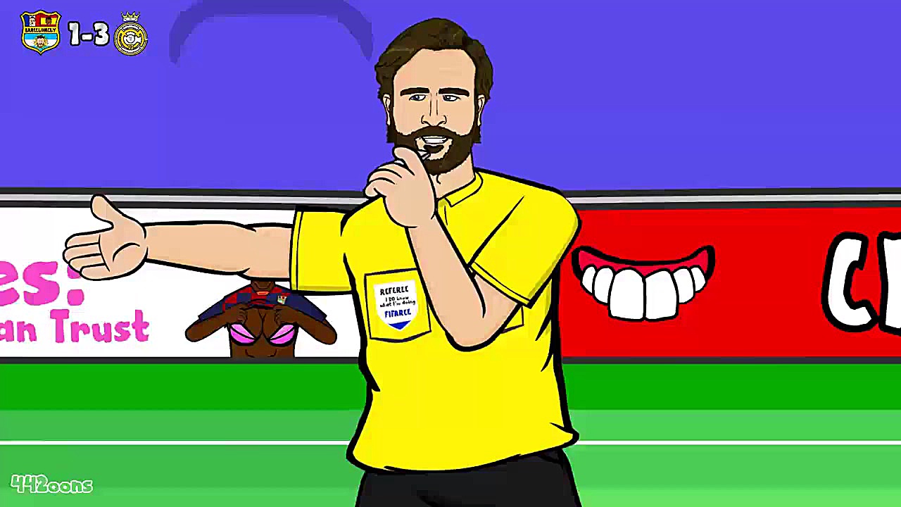 کارتون بامزه اتفاقات الکلاسیکو...