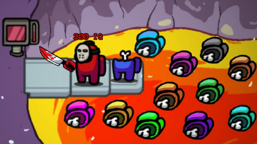 باگ ها و لحضات فان بازی Among...