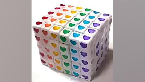 اسلایم مکعبی قلبی فالو فالو