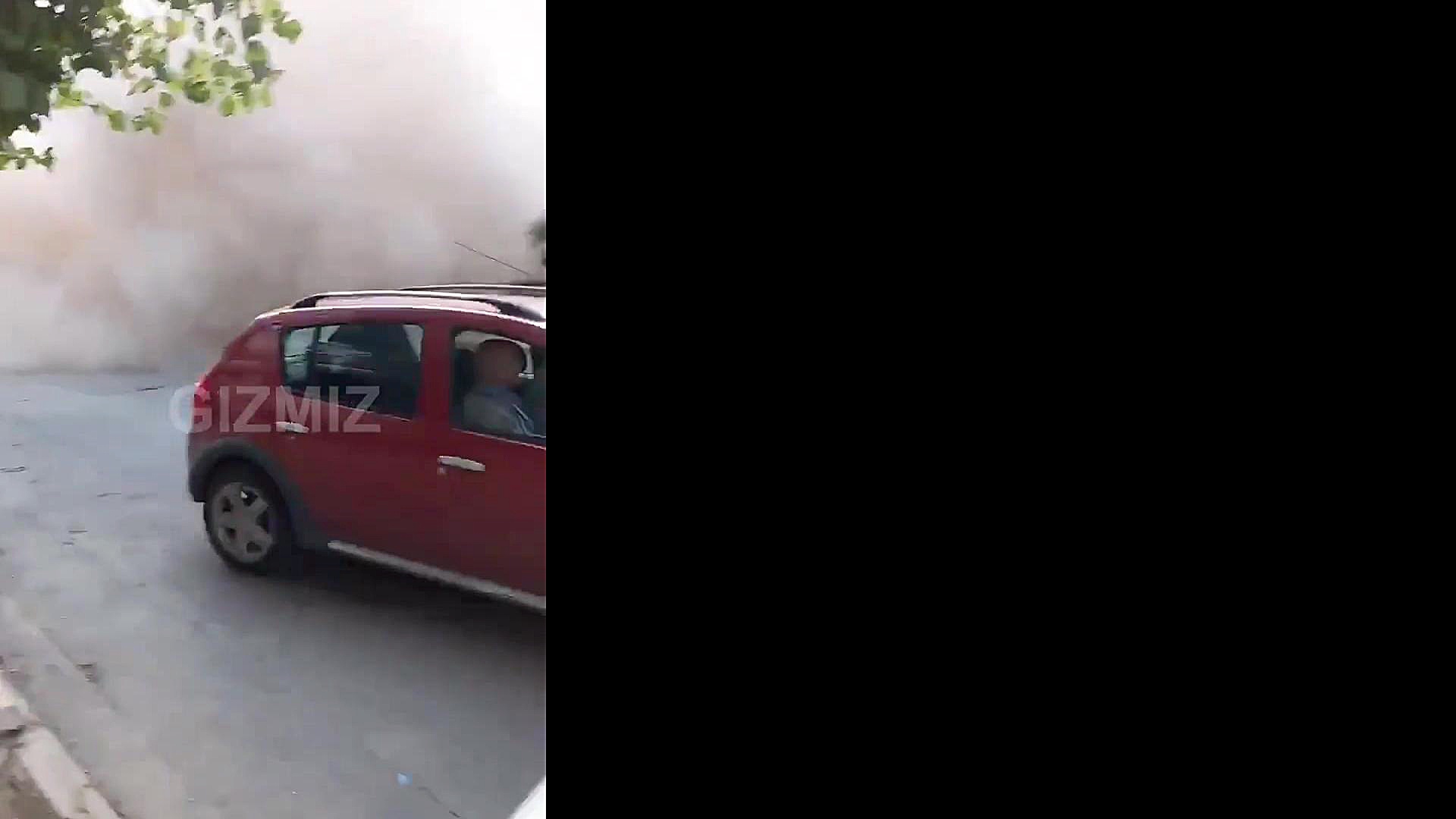 فیلمی وحشتناک از لحظه فرو ریخت...