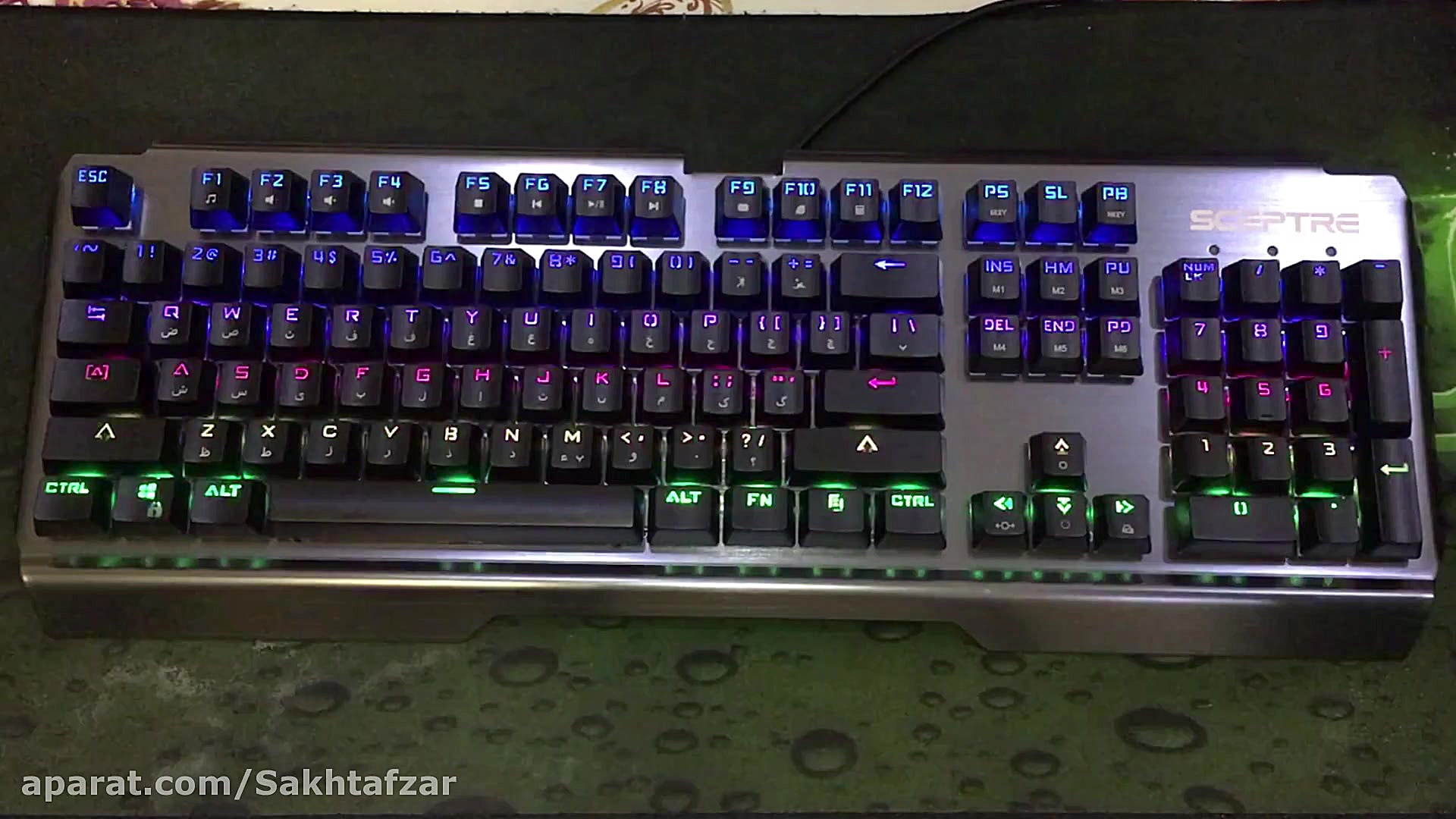 افکت های RGB کیبرد مکانیکی گیم...