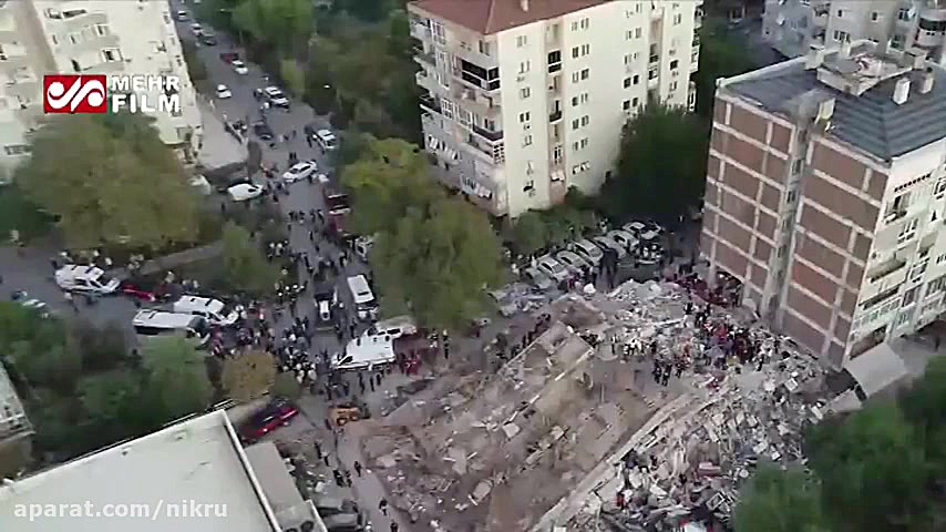 تصاویر هوایی از ویرانه های زلز...