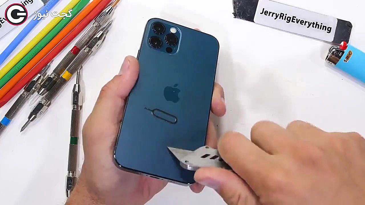 تست مقاومت آیفون ۱۲ پرو