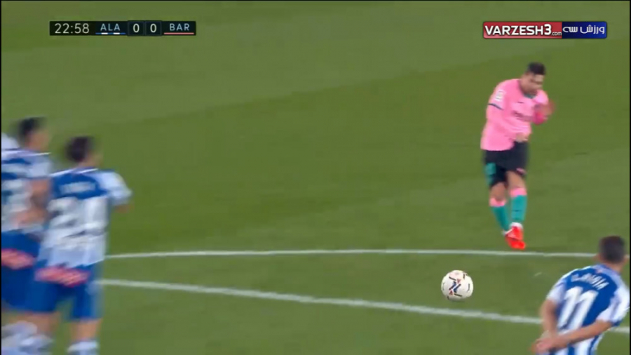 خلاصه بازی بارسلونا 1  ا آلاوز