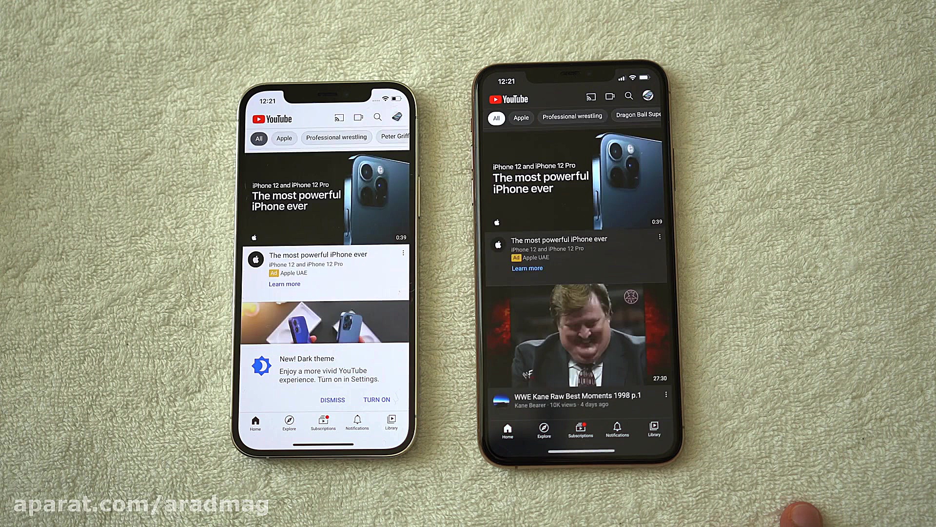 مقایسه سرعت آیفون 12 پرو و آیف...