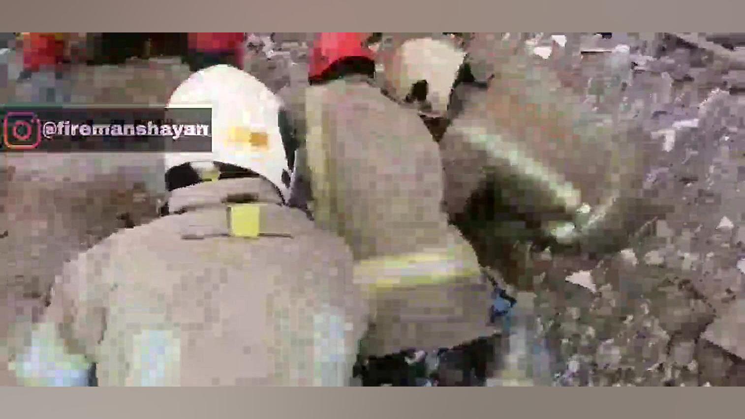 حادثه آوار در حکیمیه تهران