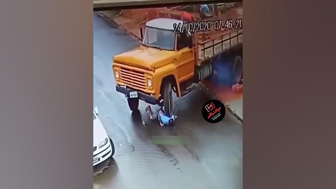 نکشیدن ترمز دستی کامیون باعث ا...