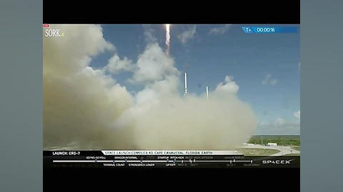 پرتاب و انفجار فالکون 9 پرتاب...