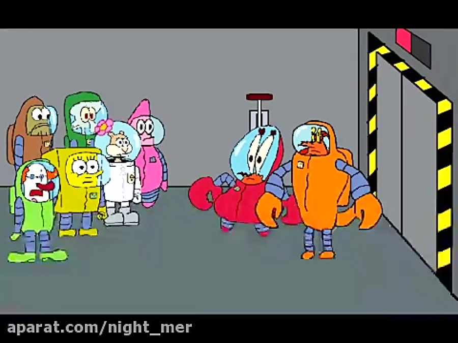 باب اسفنجی در Among us قسمت او...