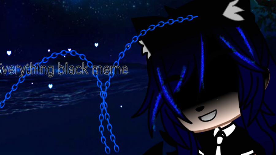 Gacha club Everything black me...