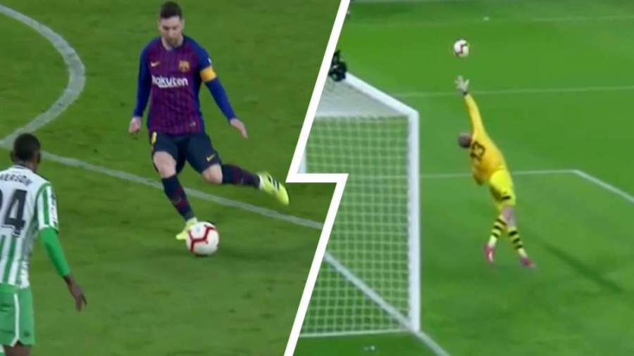 گل تاریخی لئو مسی به رئال بتیس...