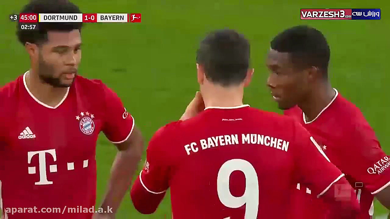 خلاصه بازی دورتموند 2  بایرن م...