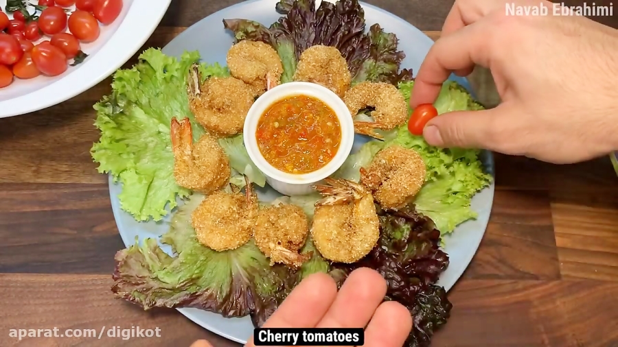 آشپزی: میگو سوخاری و سس چیلی