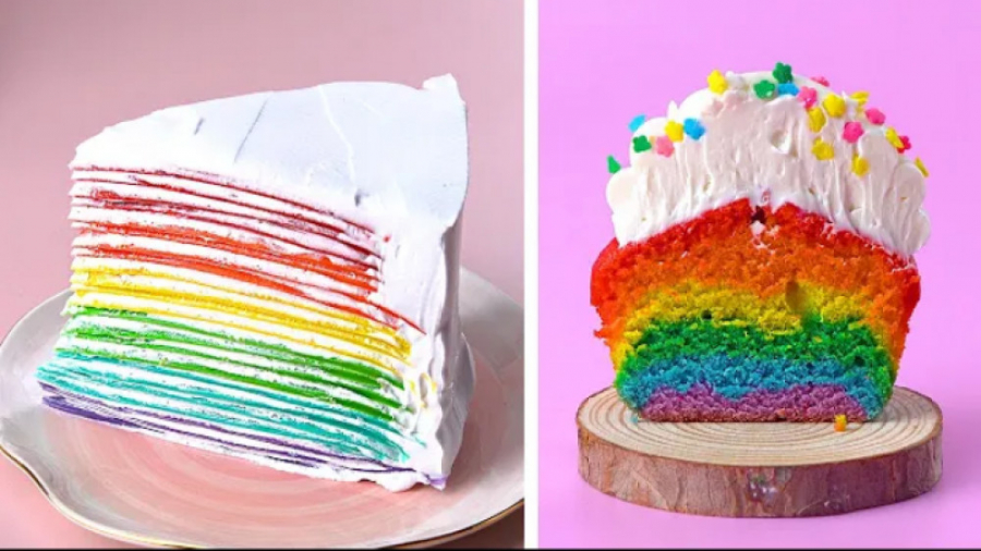 آموزش کیک شکلاتی و رنگی خوشمزه...