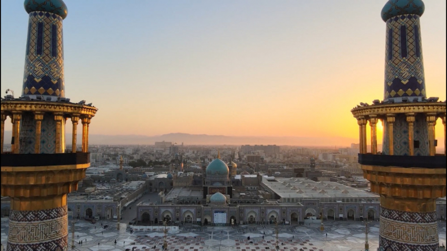 آیین صلات خوانی در حرم مطهر رض...