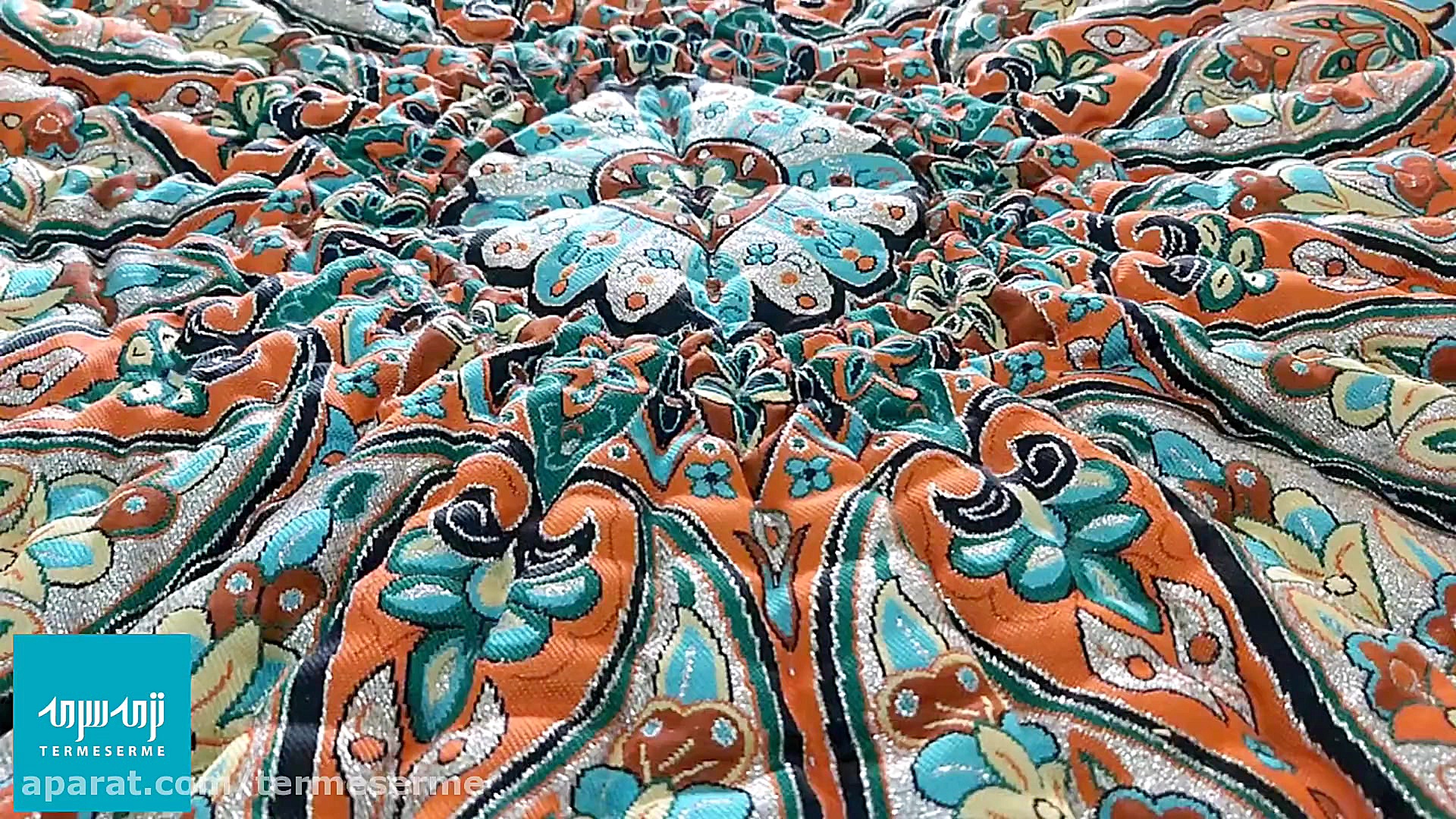 لحاف کرسی ترمه پنبه ای مدل الم...