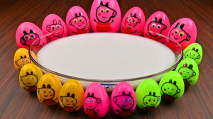 مخلوط اسلایمهای رنگی و افزودنی...