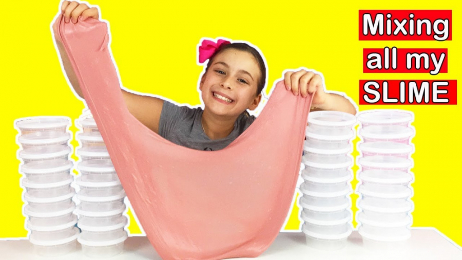 بازی با اسلایم    مخلوط اسلایم