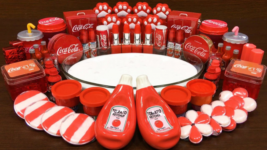 مخلوط اسلایم و میکاپ  تم قرمز