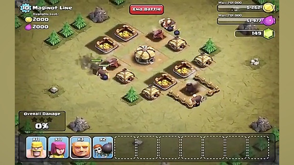 بازی تک نفره کلش مرحله 9  gemi...