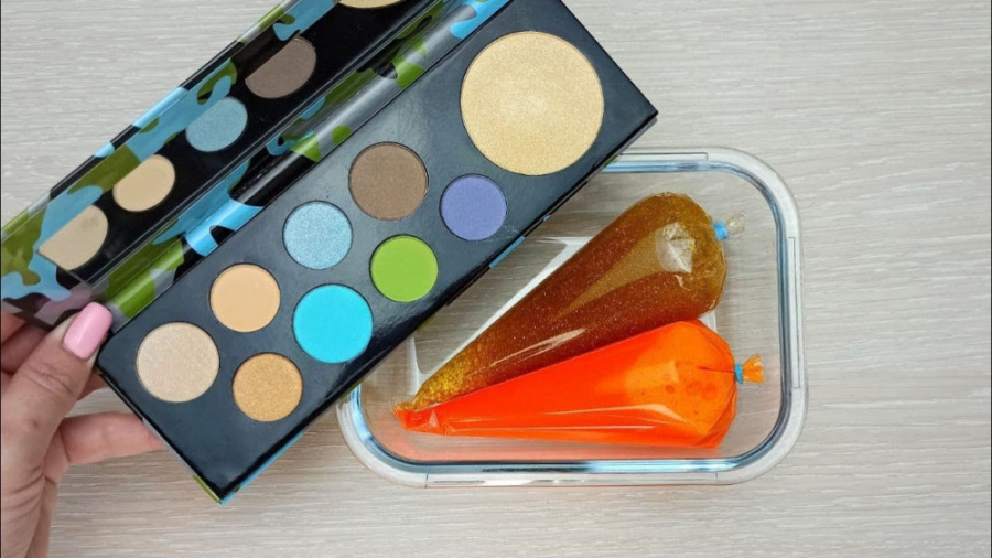 اسلایم شفاف و میکاپ و بازی با...