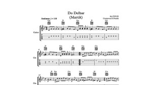 نت گیتار دو دلبر از مارتیک به...