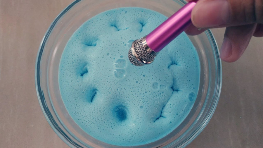 بازی با اسلایم  صدای اسلایم