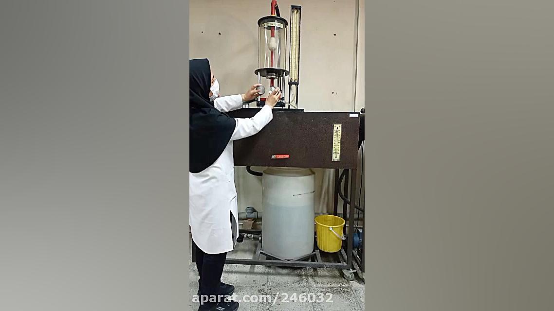 آزمایش عبور جریان از اریفیس بخ...