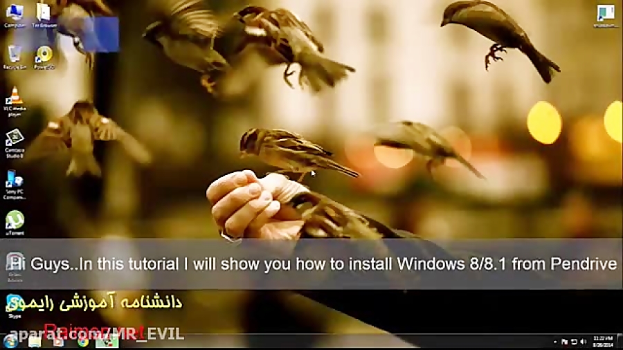اموزش نصب ویندوز از روی فلش با...