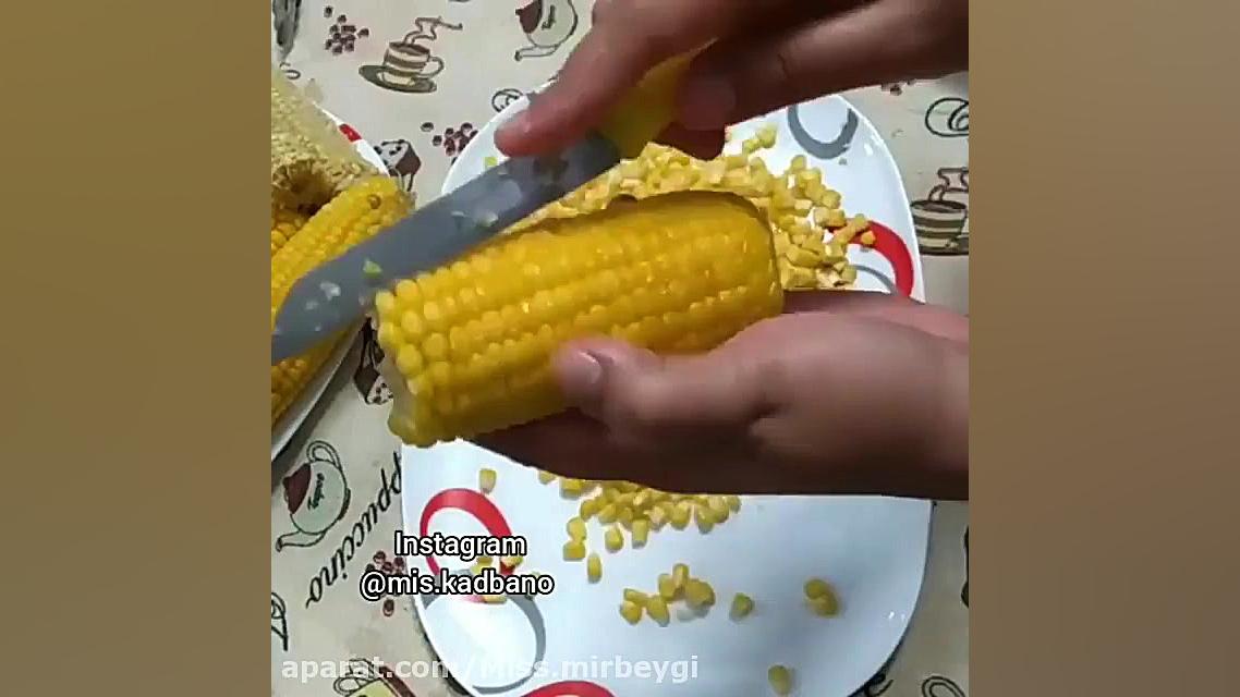 آشپزی کنسرو ذرت خونگی..‌.‌