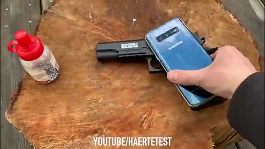 تست مقاومت گوشی گلکسی 10 s