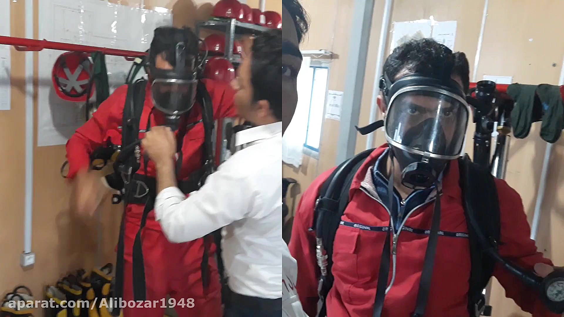 تمرین روزانه نیروهای اتش نشانی...