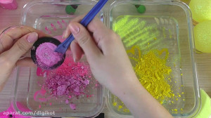 میکس اسلایم زرد و صورتی