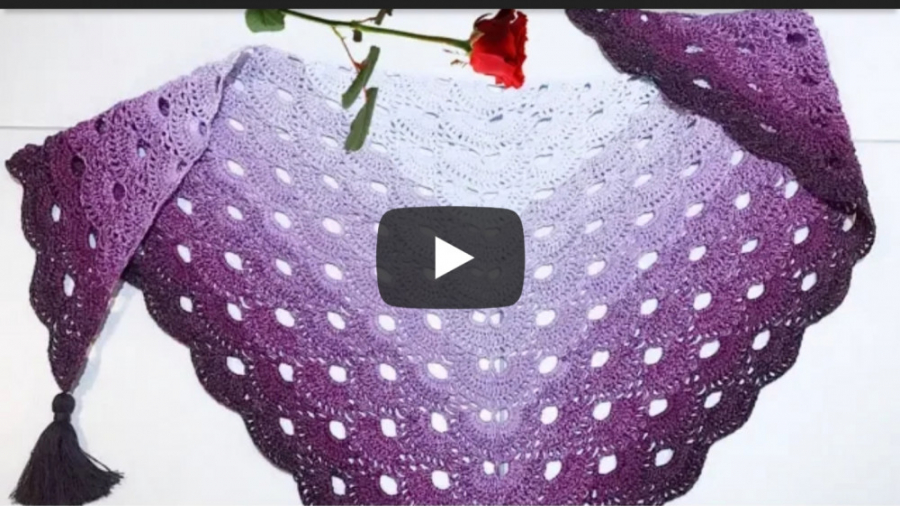 اموزش قلاب بافی مدل ۲۳۳ (روسری...