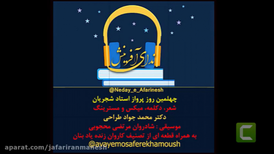 ندای آفرینش : چهلمین روز پرواز...