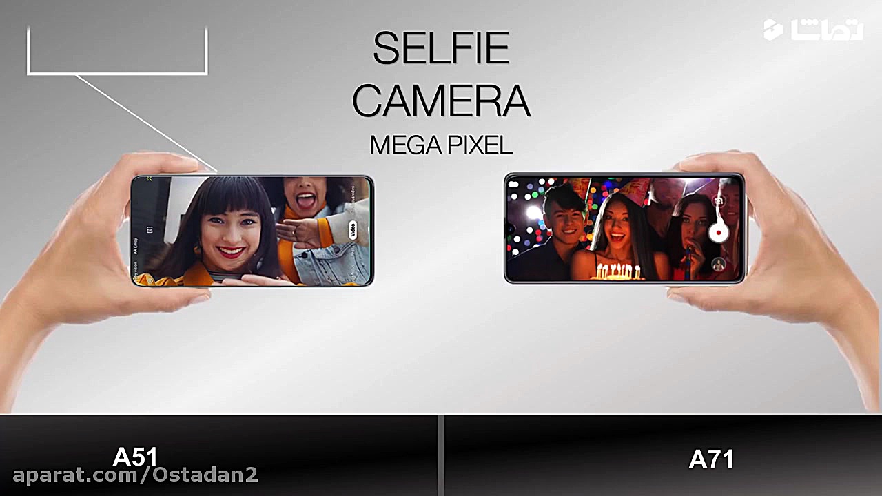 مقایسه گوشی Galaxy A51 با Gala...