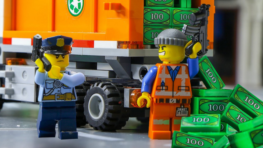 لگو سیتی  لگو کارتونی سرقت بان...