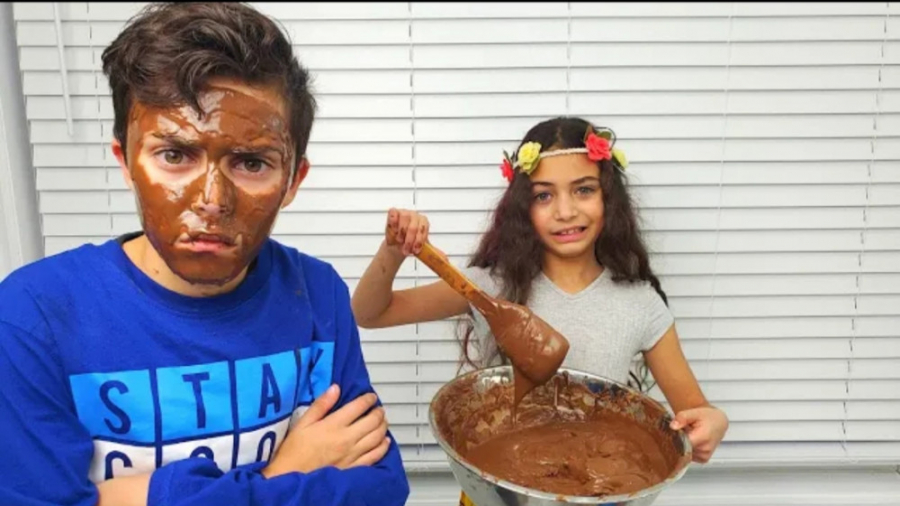 هایدی و زیدان : صورت شکلاتی