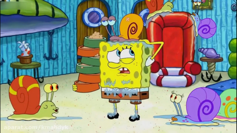 کارتون باب اسفنجی  حلزونهای با...
