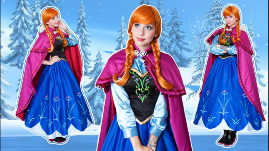 آموزش میکاپ و لباس انا فروزن