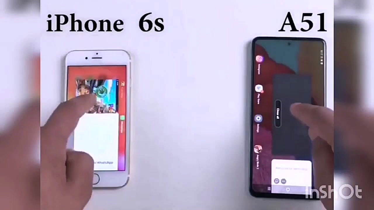 مقایسه سرعت گوشی سامسونگ a51 و...