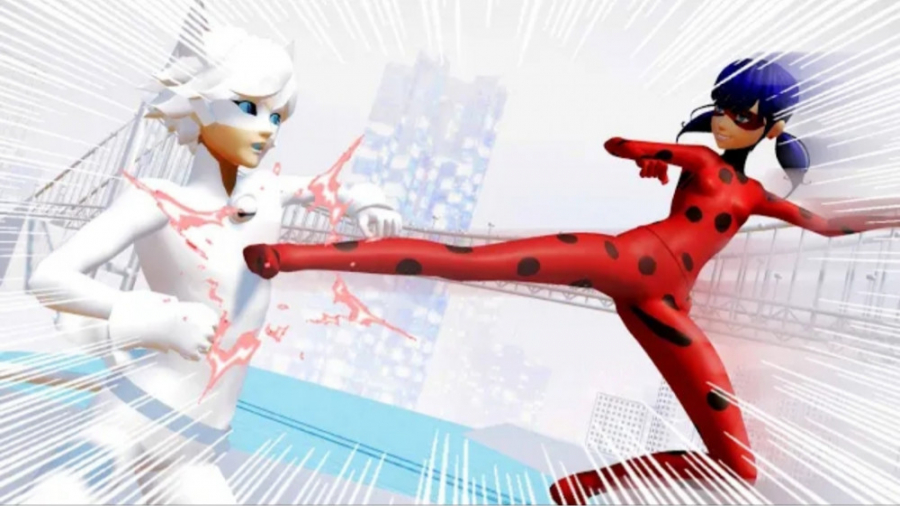 مبارزه فان بین لیدی باگ و گربه...