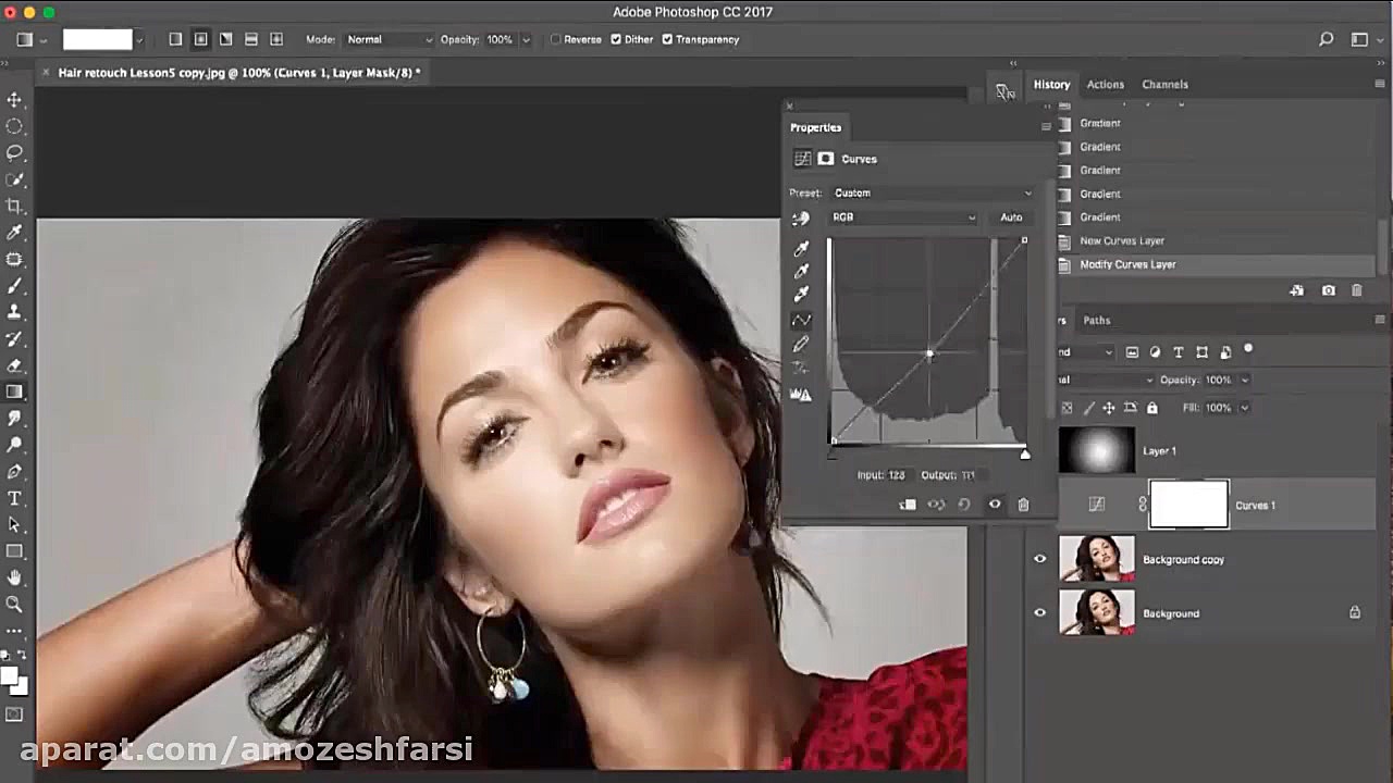 آموزش روتوش صورت و چهره در فتو...
