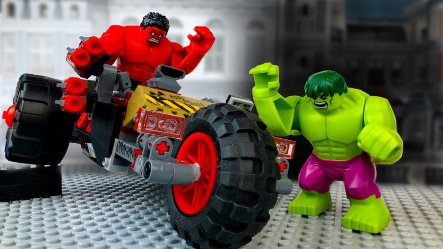 لگو کارتونی هالک قرمز و هالک