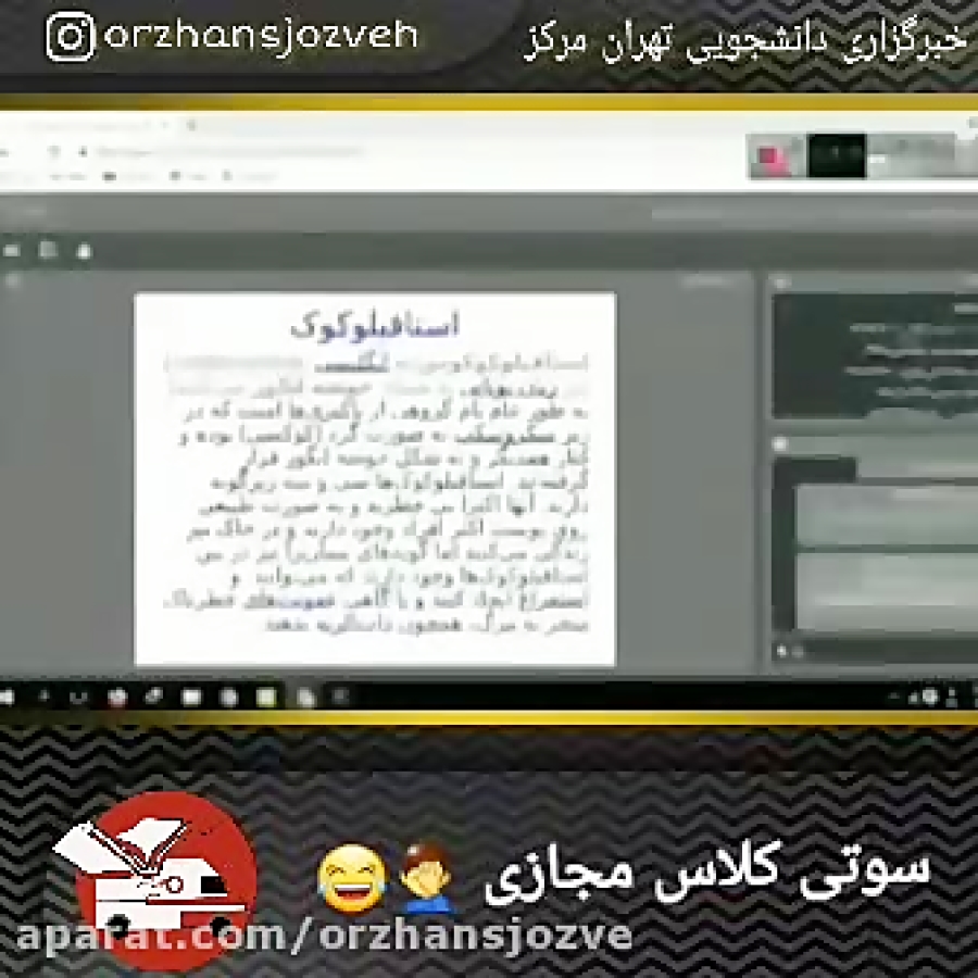 سوتی در کلاس مجازی ️