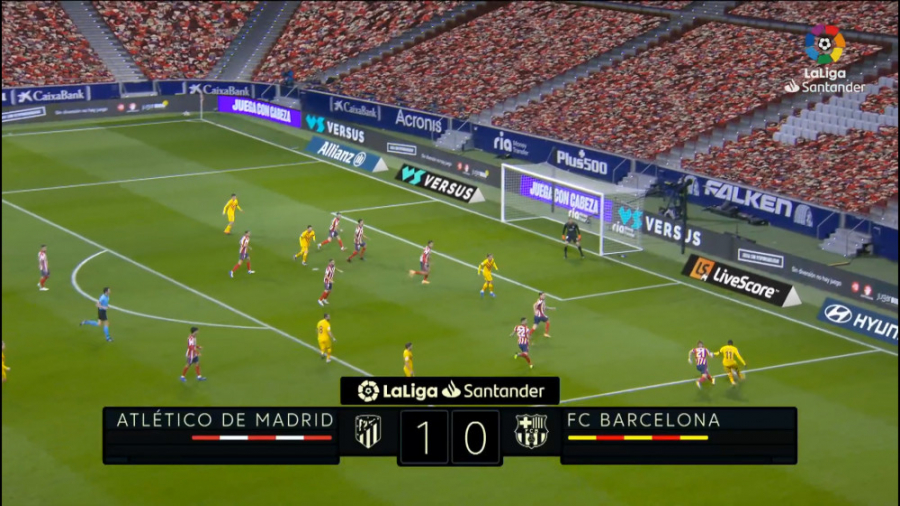 خلاصه بازی؛ اتلتیکو ۱ ۰ بارسا