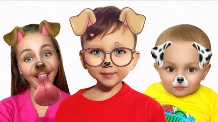 نیکی ، سنیا و مامان با ماسکهای...