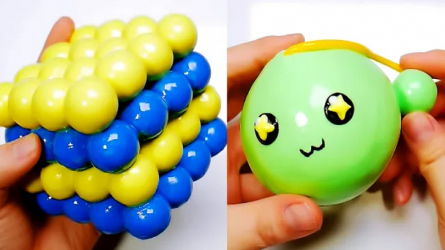 اسلایم پفکی  بازی با اسلایم جد...